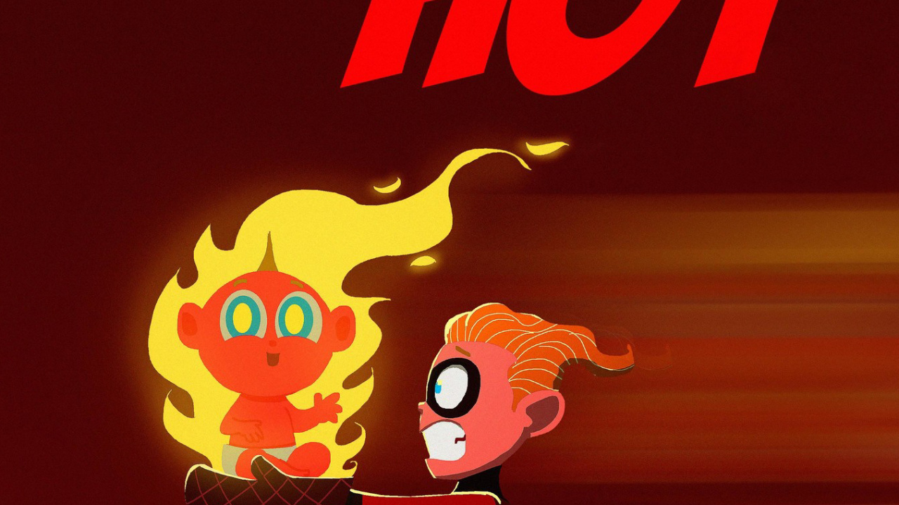 Обои Джек-Джек Парр, Виолет Парр, пиксар, мультфильм, арт в разрешении 1280x720