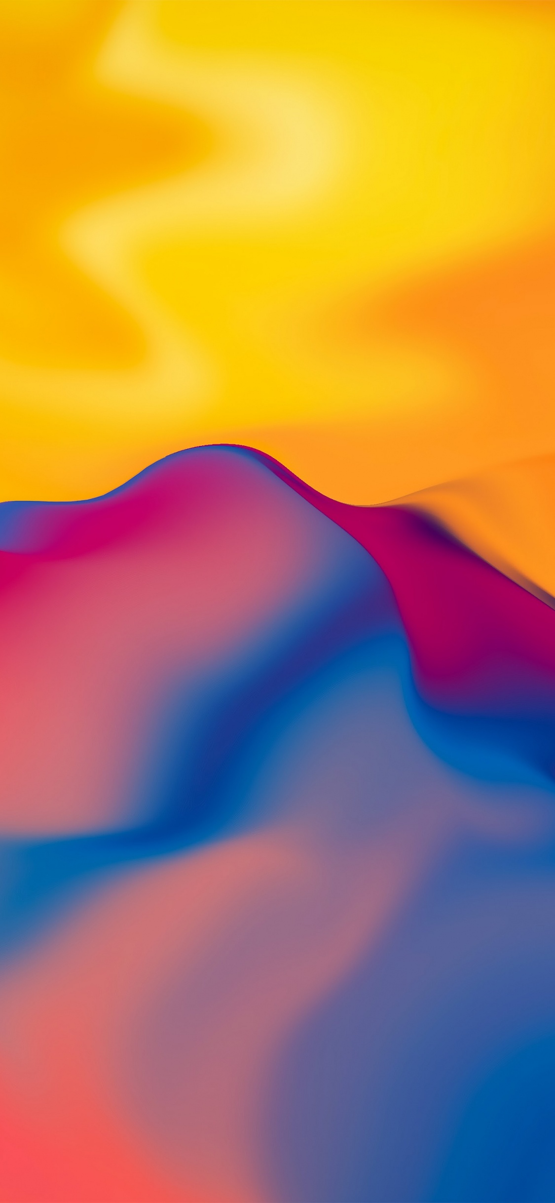 Обои лепесток, наука, физика, красочность, вода в разрешении 1125x2436