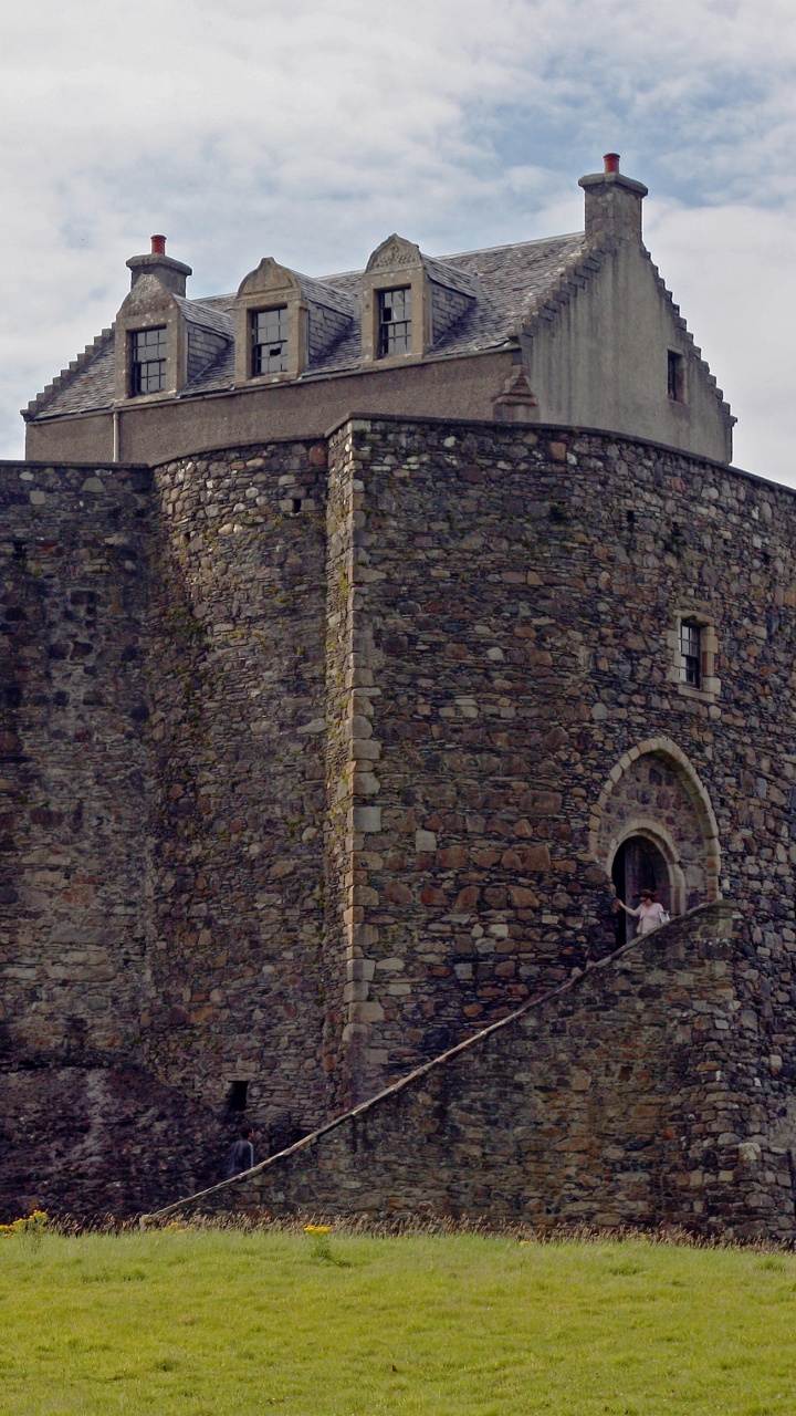 Обои Замок Данстаффнэйдж, замок, развалины, фортификация, средневековая архитектура в разрешении 720x1280