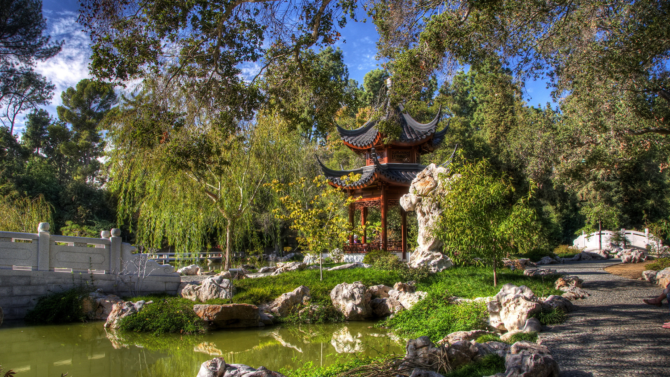 Обои вода, Ботанический сад, досуг, парк, Аудио тур в разрешении 2560x1440