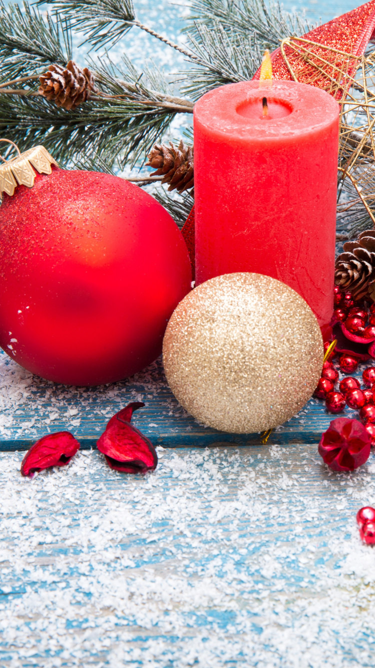 Обои Новый год, Рождественский день, Рождественские украшения, рождественский орнамент, пихта в разрешении 750x1334