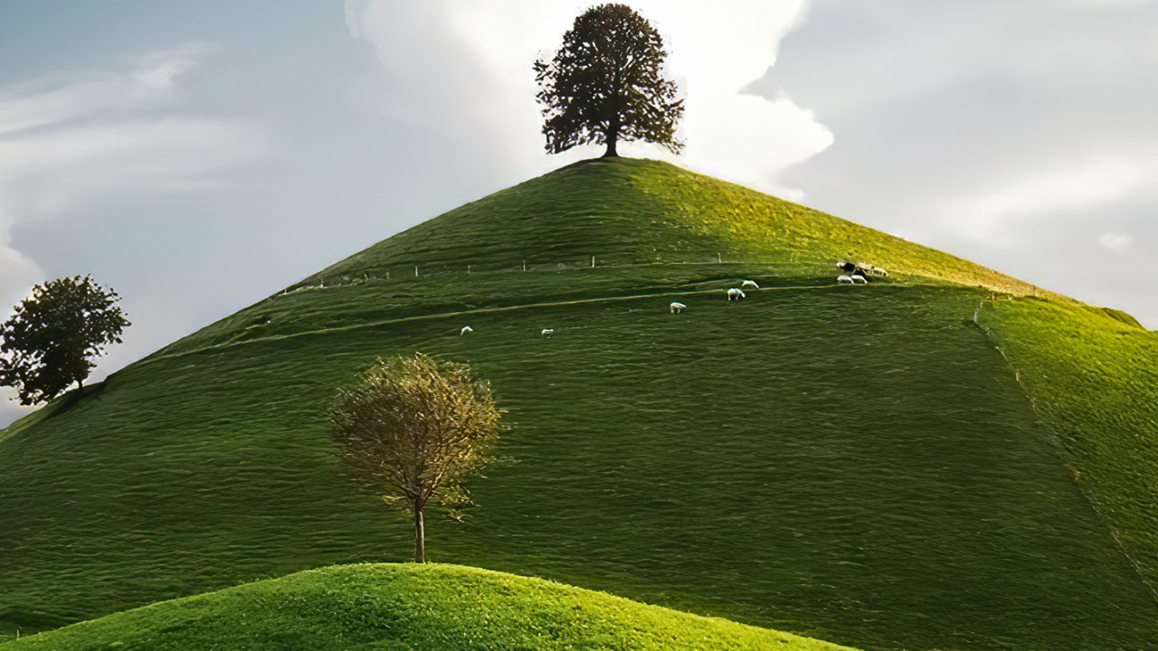 Обои облако, растение, природный ландшафт, Люди в природе, дерево в разрешении 1280x720