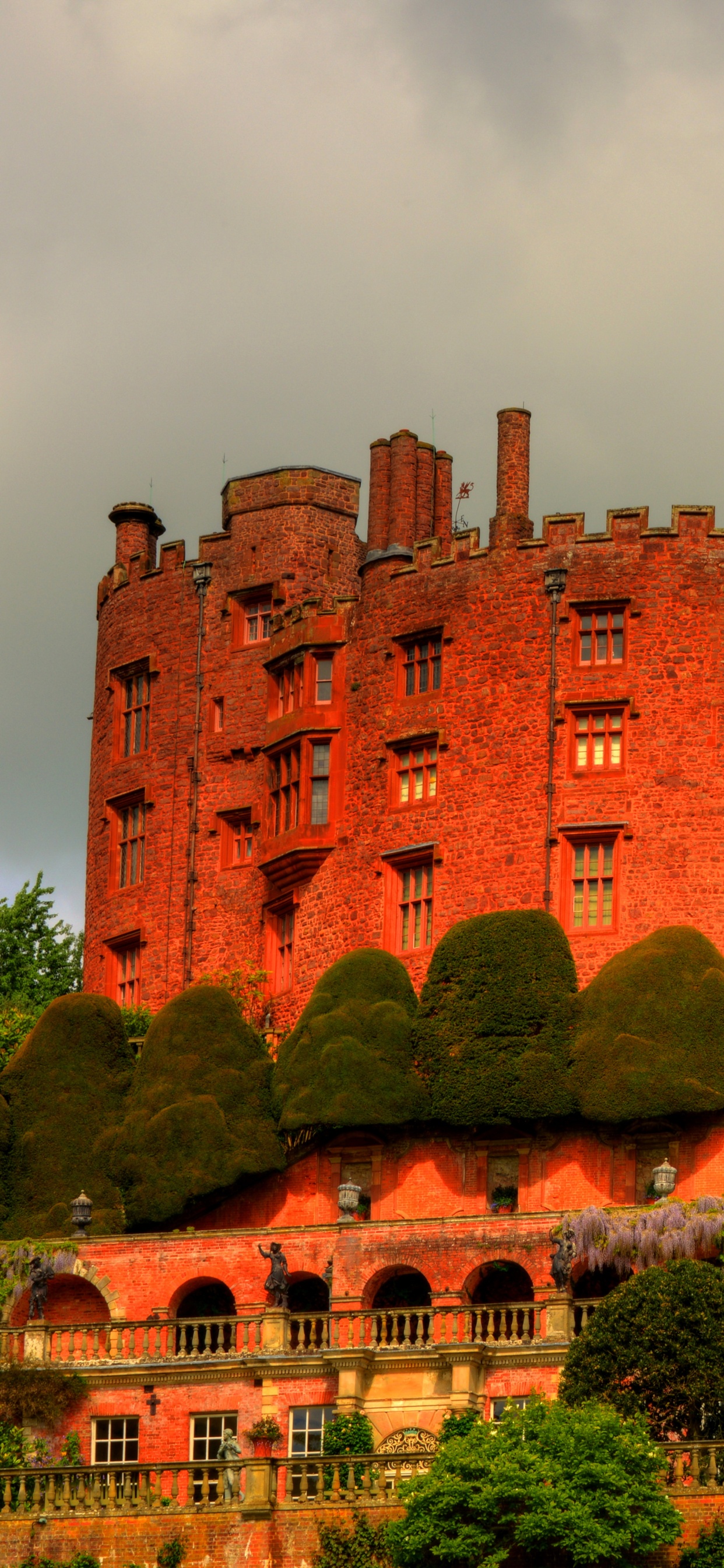 Обои замок, ориентир, здание, историческое место, имущество в разрешении 1242x2688