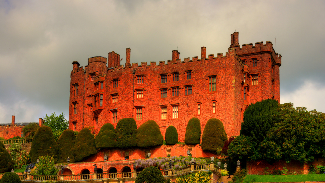 Обои замок, ориентир, здание, историческое место, имущество в разрешении 1366x768