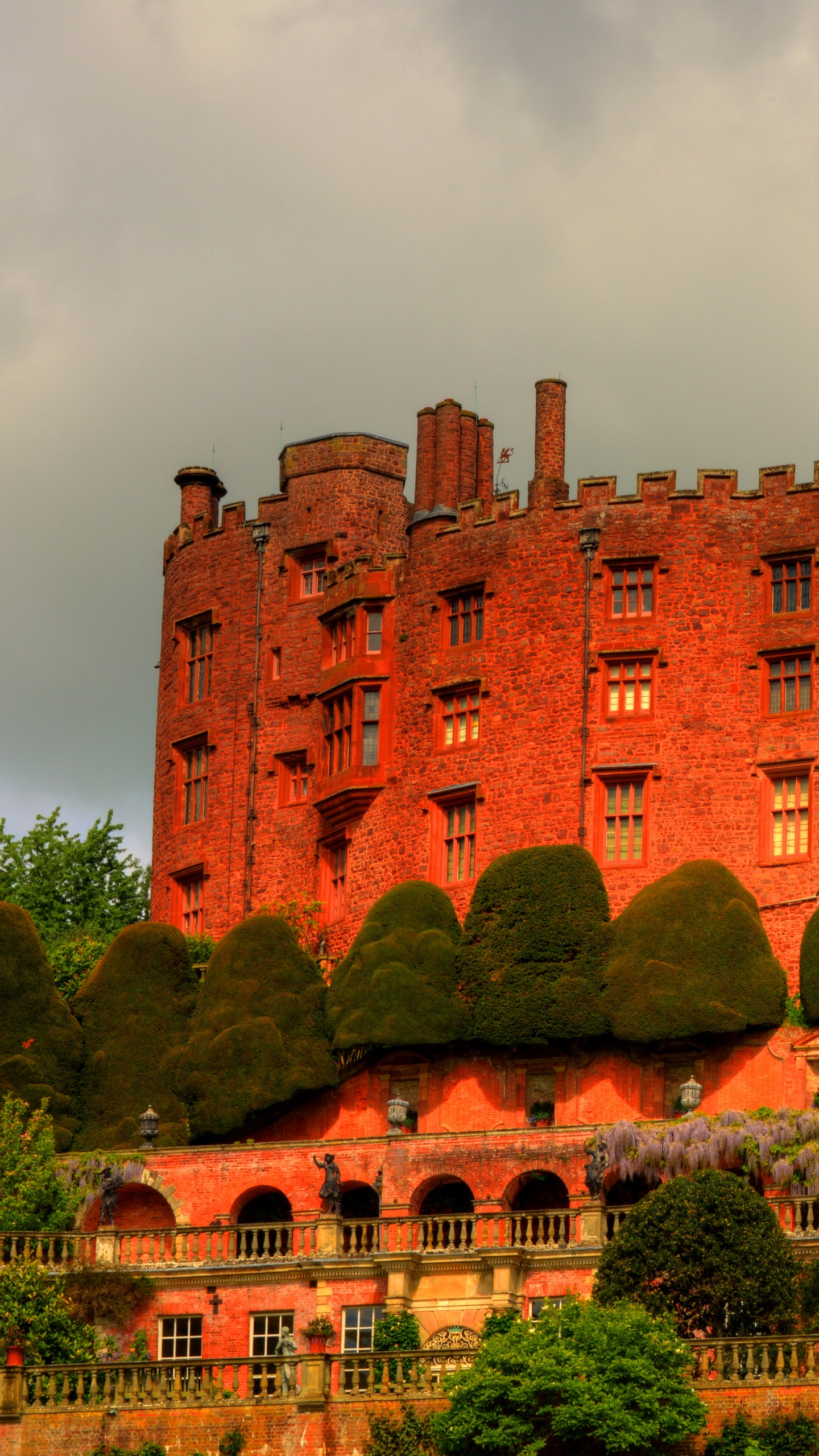 Обои замок, ориентир, здание, историческое место, имущество в разрешении 1440x2560