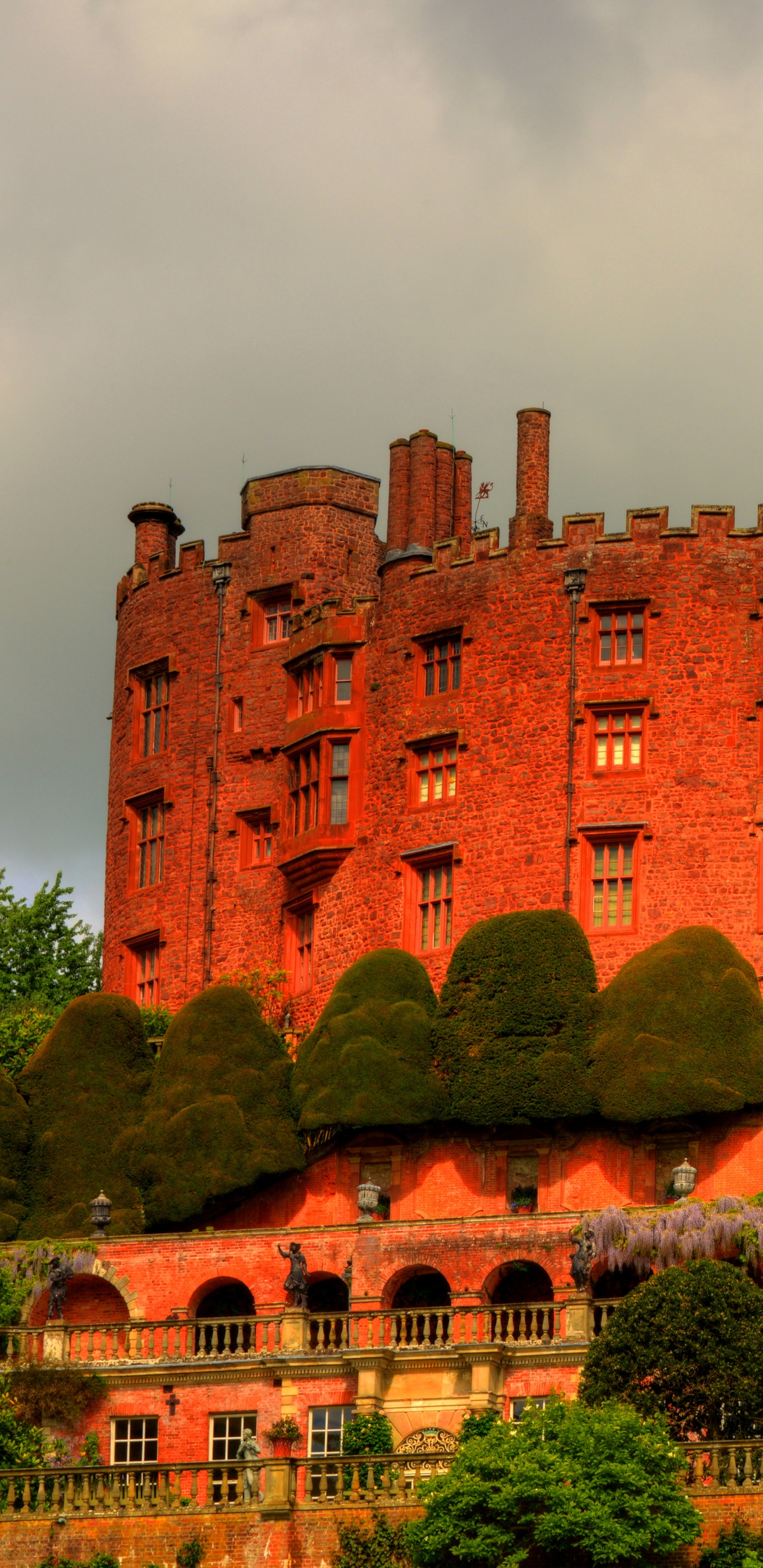 Обои замок, ориентир, здание, историческое место, имущество в разрешении 1440x2960