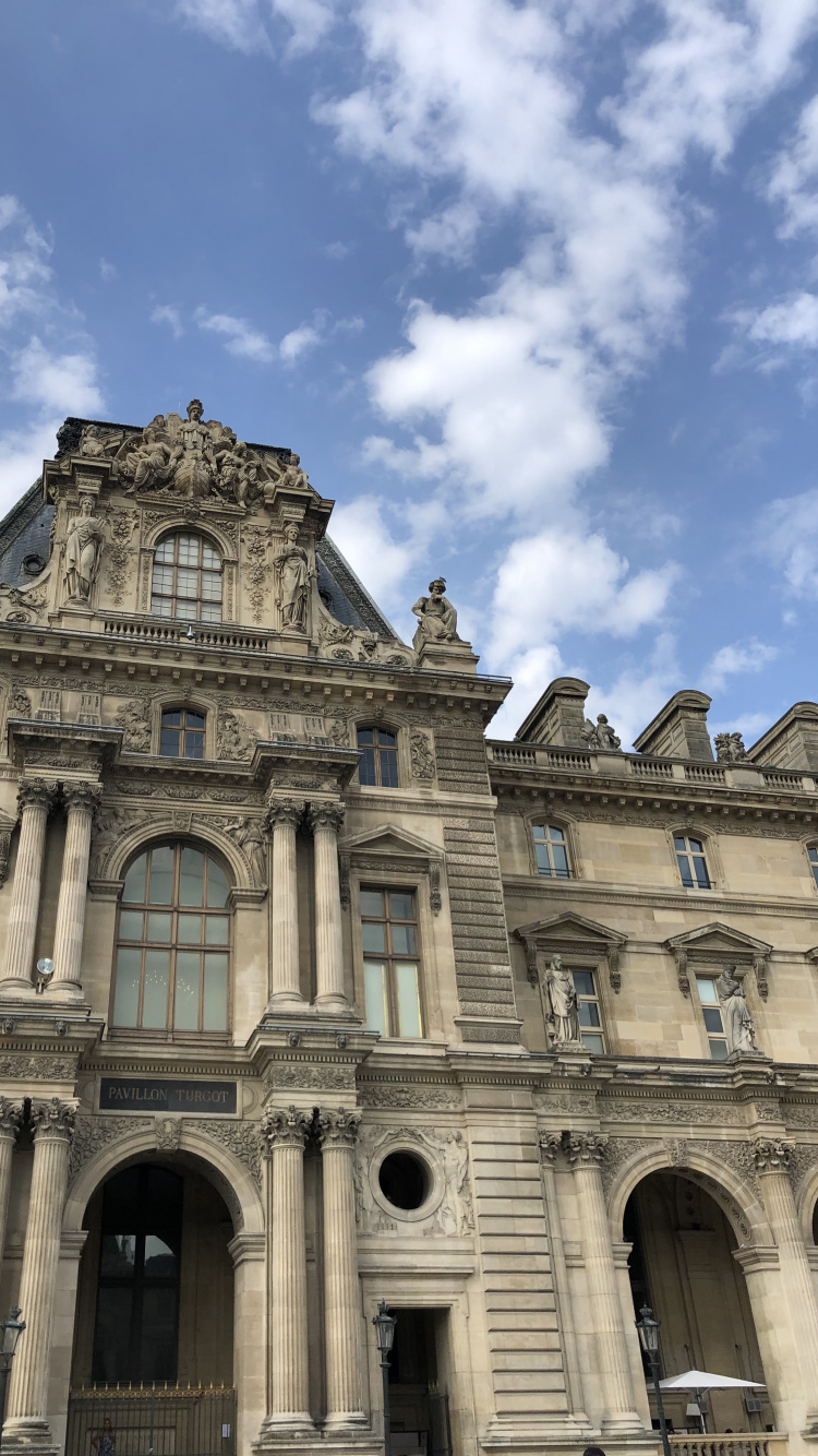 Обои жалюзи, облако, архитектура, фасад, арка в разрешении 750x1334