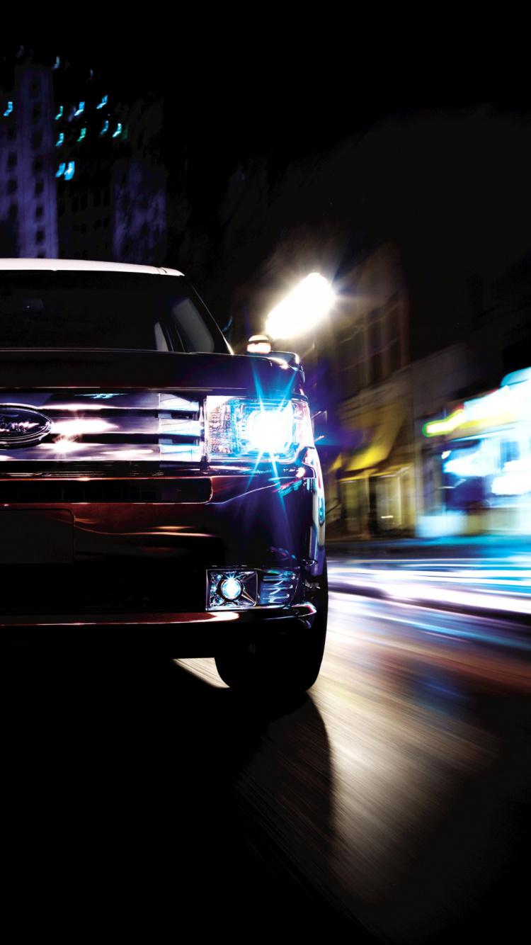 Обои авто, ford, фара, автомобильное освещение, свет в разрешении 750x1334