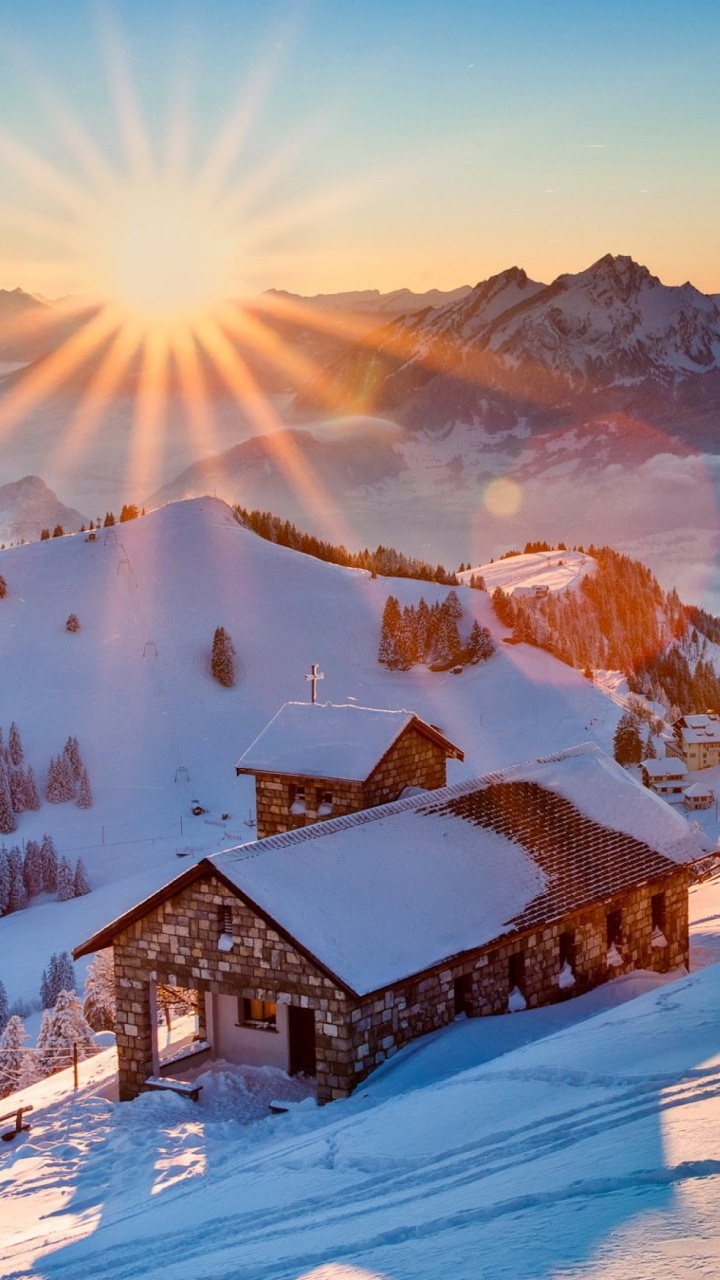 Обои гору Риги, Риги, гора, зима, снег в разрешении 720x1280