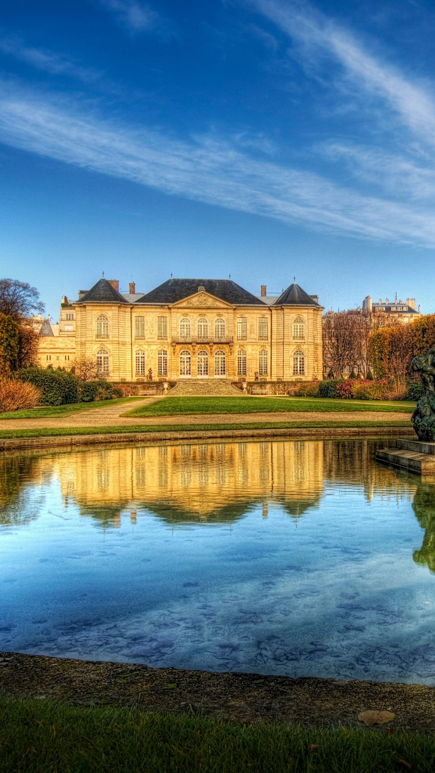 Обои отражение, природа, вода, имущество, облако в разрешении 1440x2560