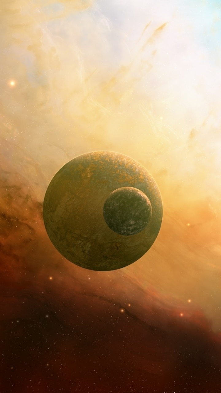 Обои космос, космическое пространство, атмосфера, астрономический объект, планета в разрешении 720x1280