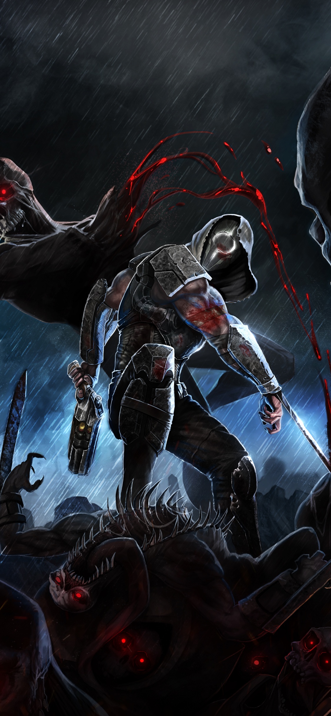 Обои Гнев АЕОН разорения, землетрясение, 3Д Реалмс, Движок кваки, nintendo switch в разрешении 1125x2436