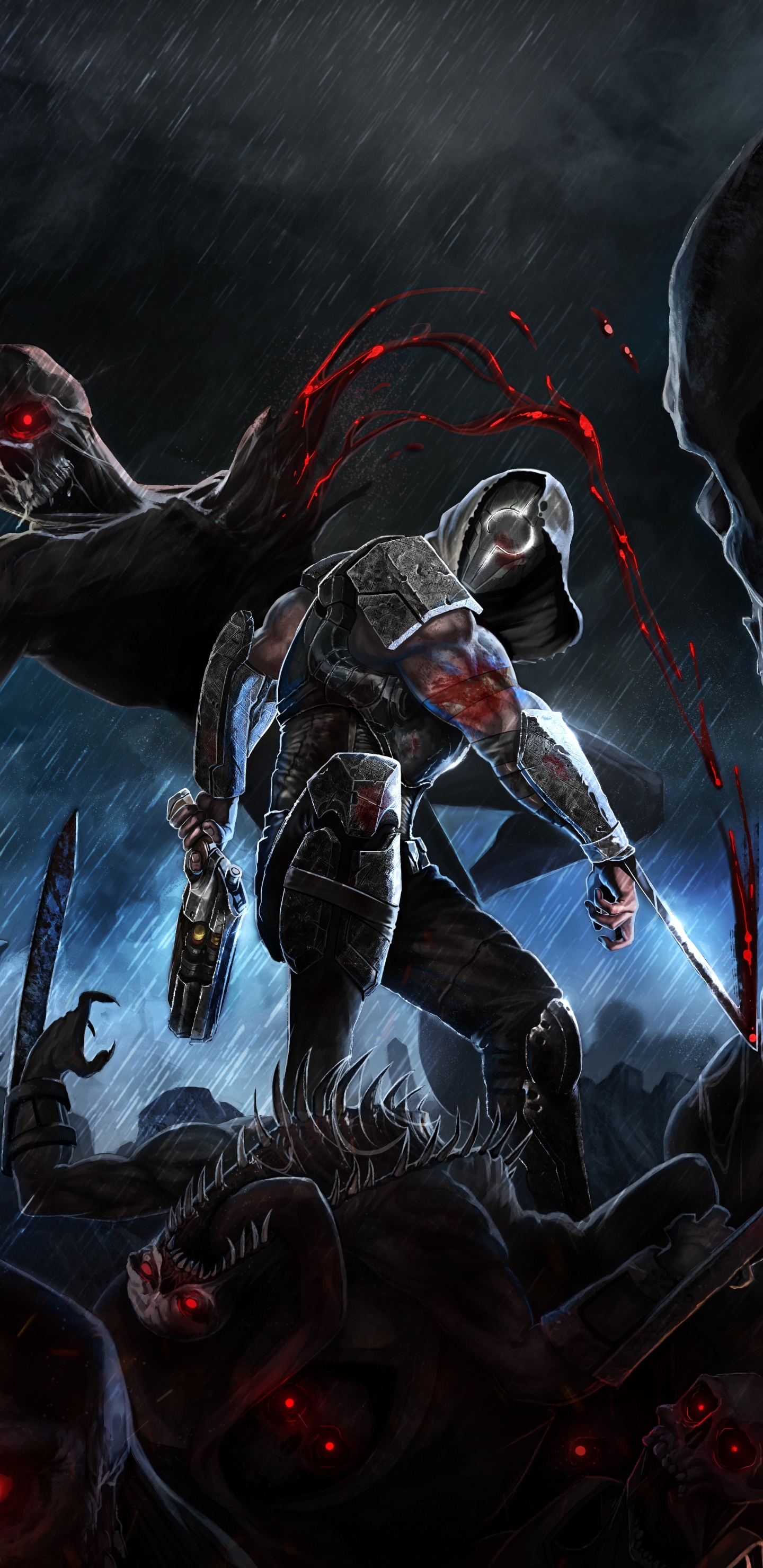 Обои Гнев АЕОН разорения, землетрясение, 3Д Реалмс, Движок кваки, nintendo switch в разрешении 1440x2960