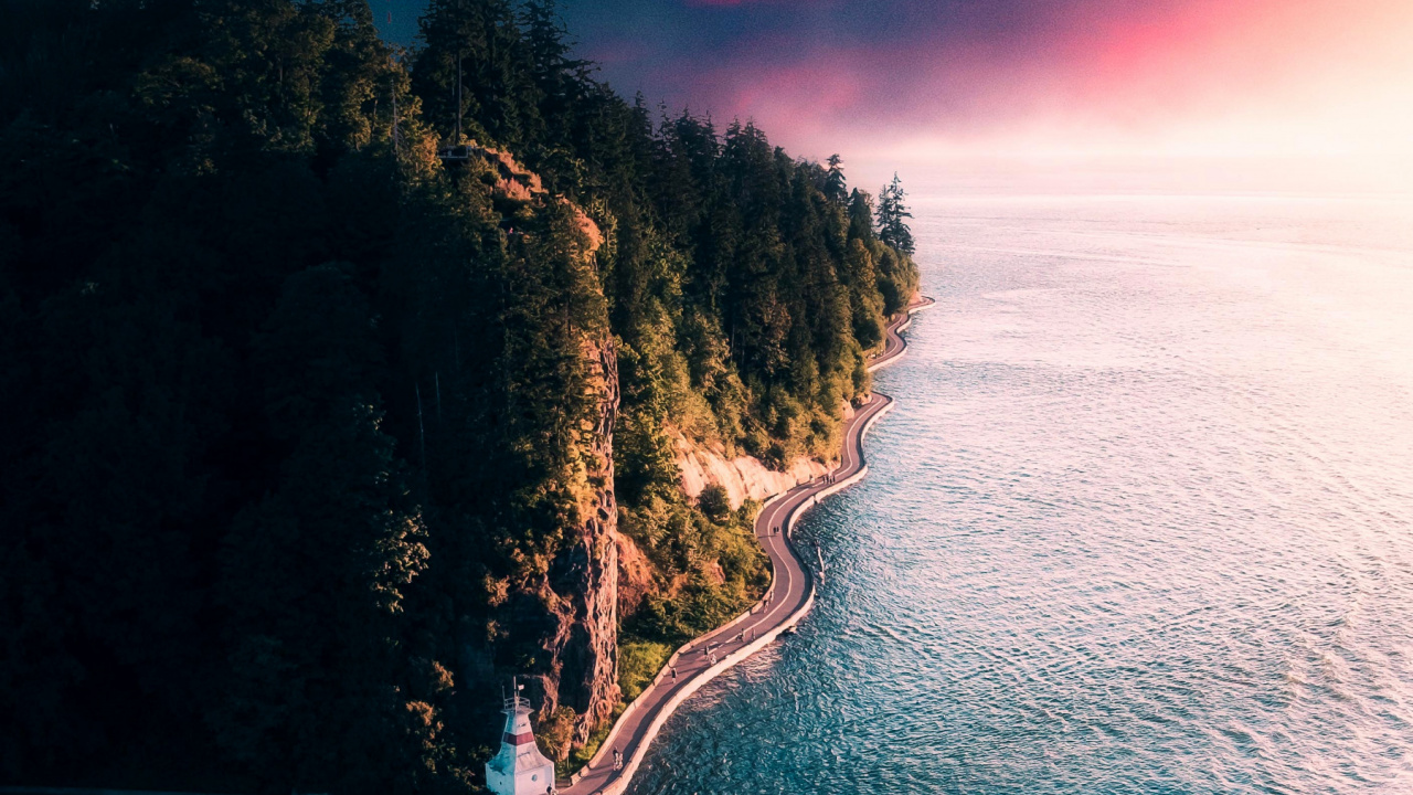 Обои облако, вода, атмосфера, природный ландшафт, сумрак в разрешении 1280x720