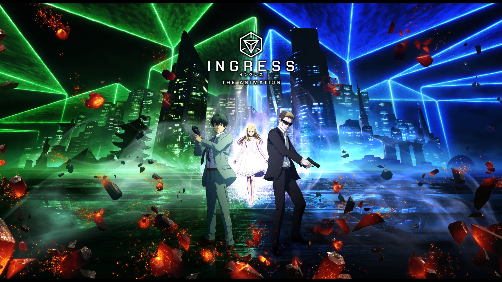 Обои попадание анимации, Фудзи ТВ, аниме, Найантик, дополненная реальность в разрешении 1920x1080