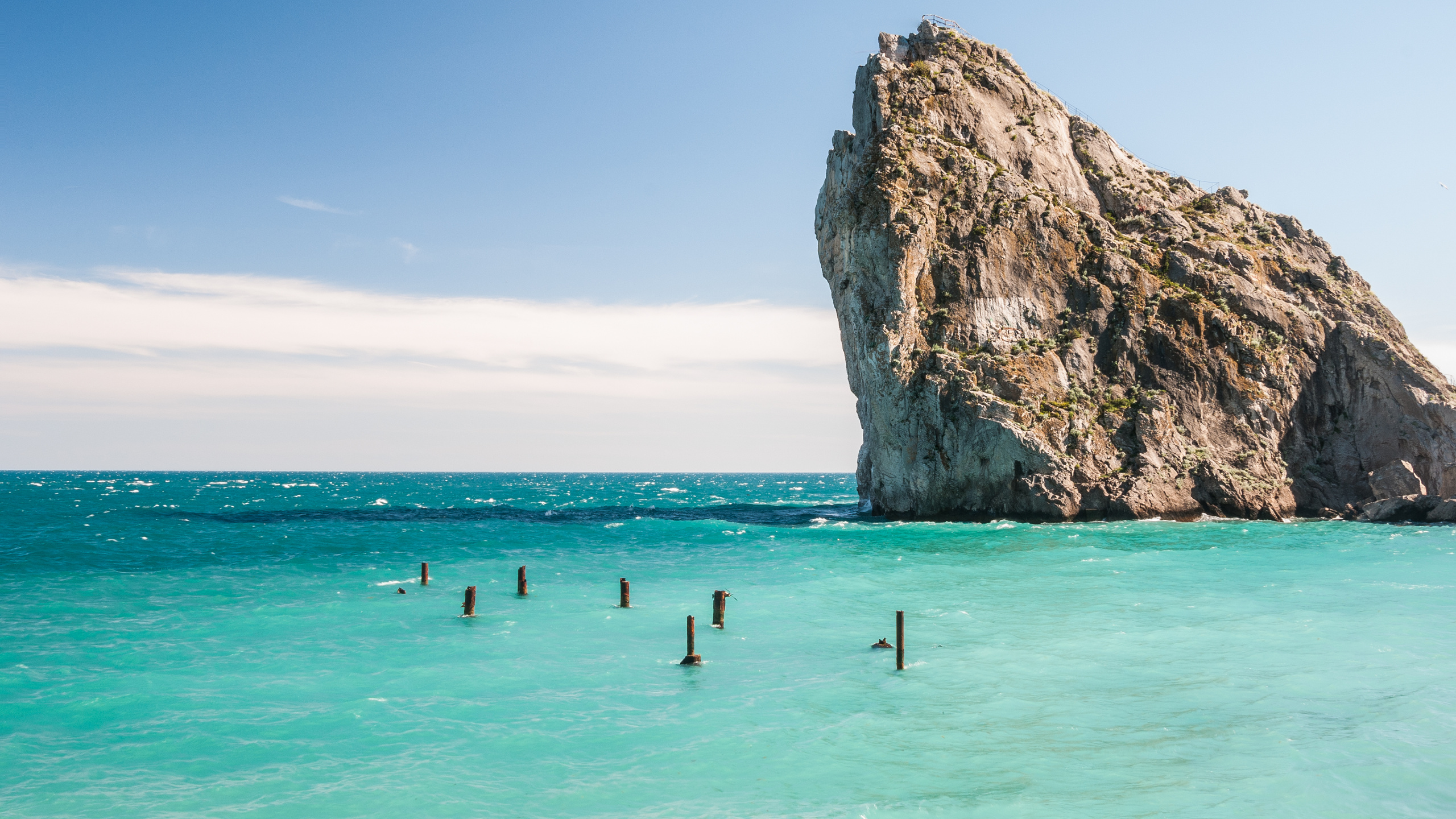 Обои Крым будет, Симеиз, Черное море, Ялта, Крым в разрешении 2560x1440