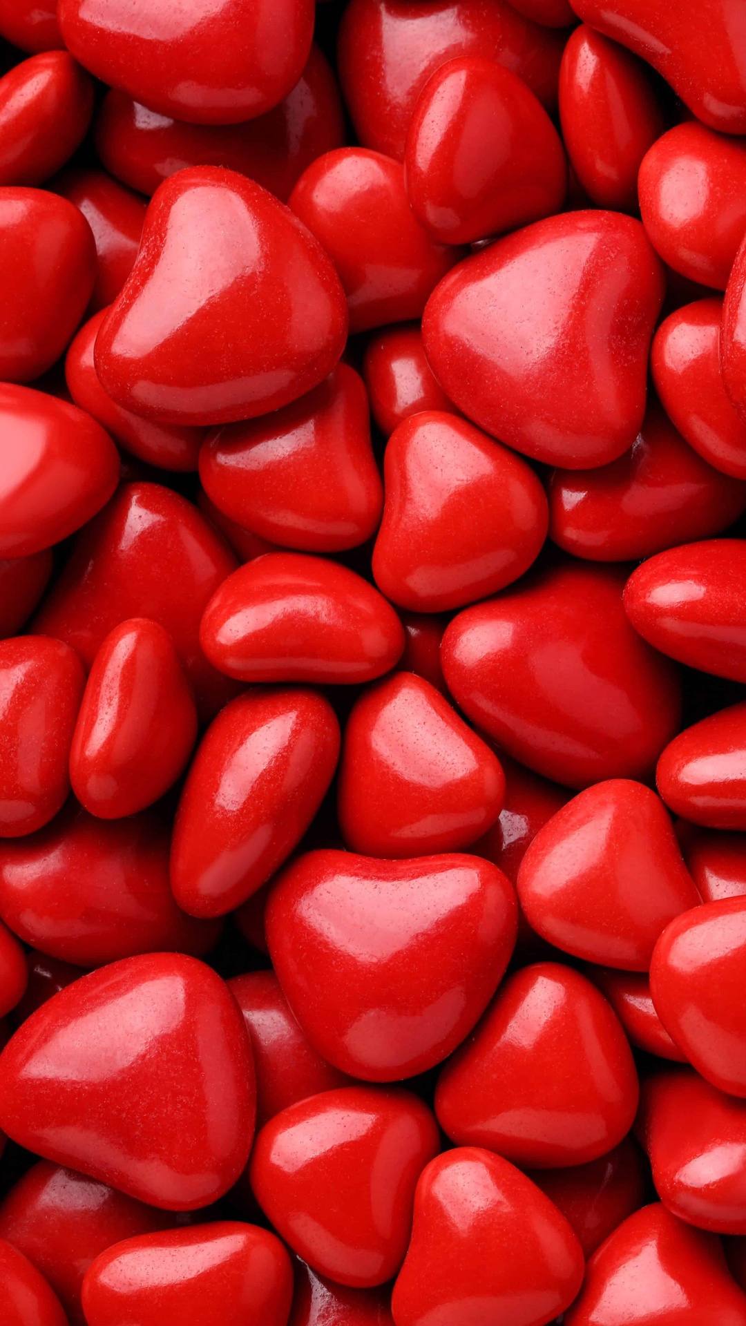 Обои конфета, сердце, красный цвет, леденец, Кекс в разрешении 1080x1920