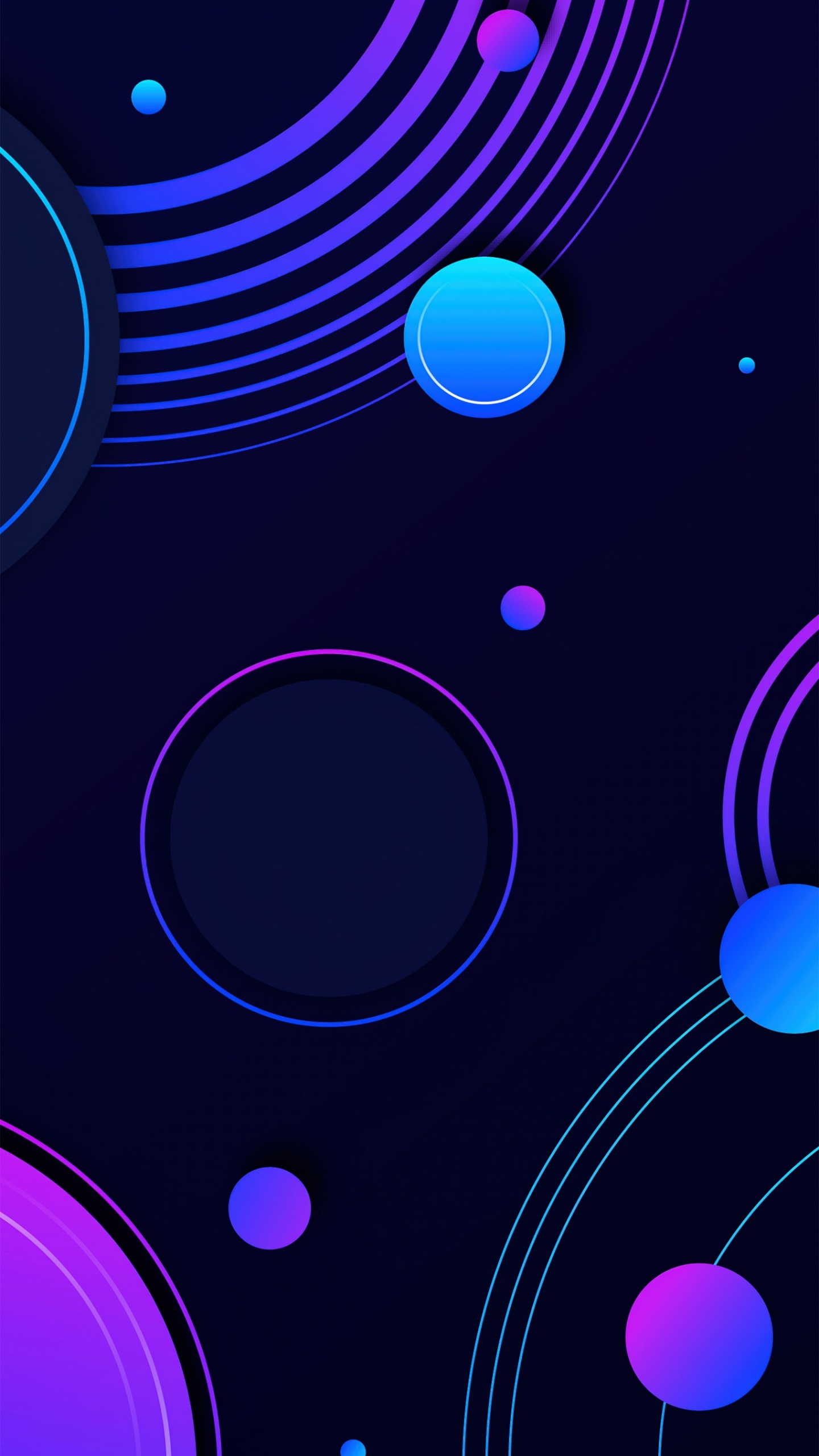 Обои круг, красочность, синий, свет, пурпур в разрешении 1440x2560