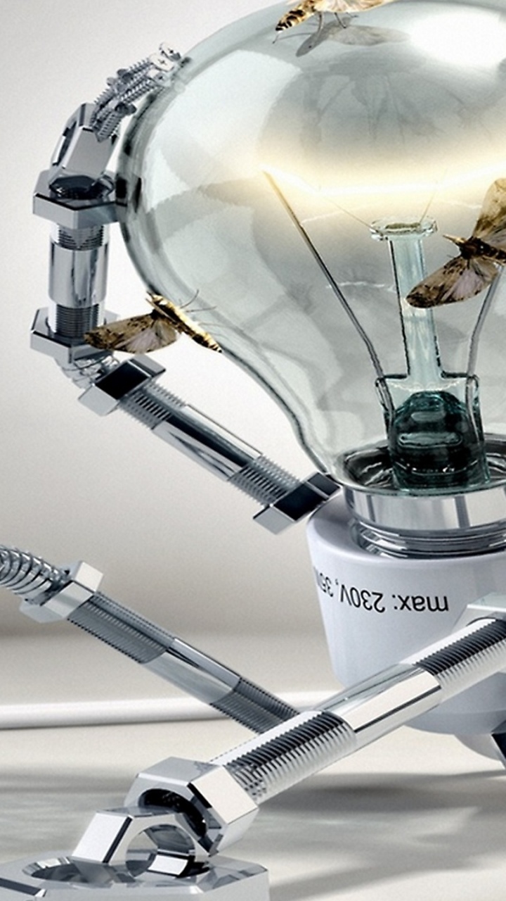 Обои робот, машина, технологии, Shibass, электричество в разрешении 720x1280