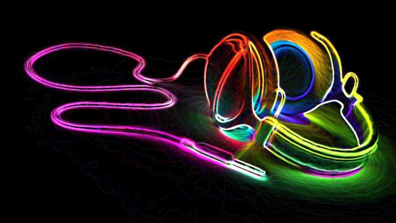 Обои электронные табло, музыка, графический дизайн, хип хоп музыка, диск жокей в разрешении 1366x768