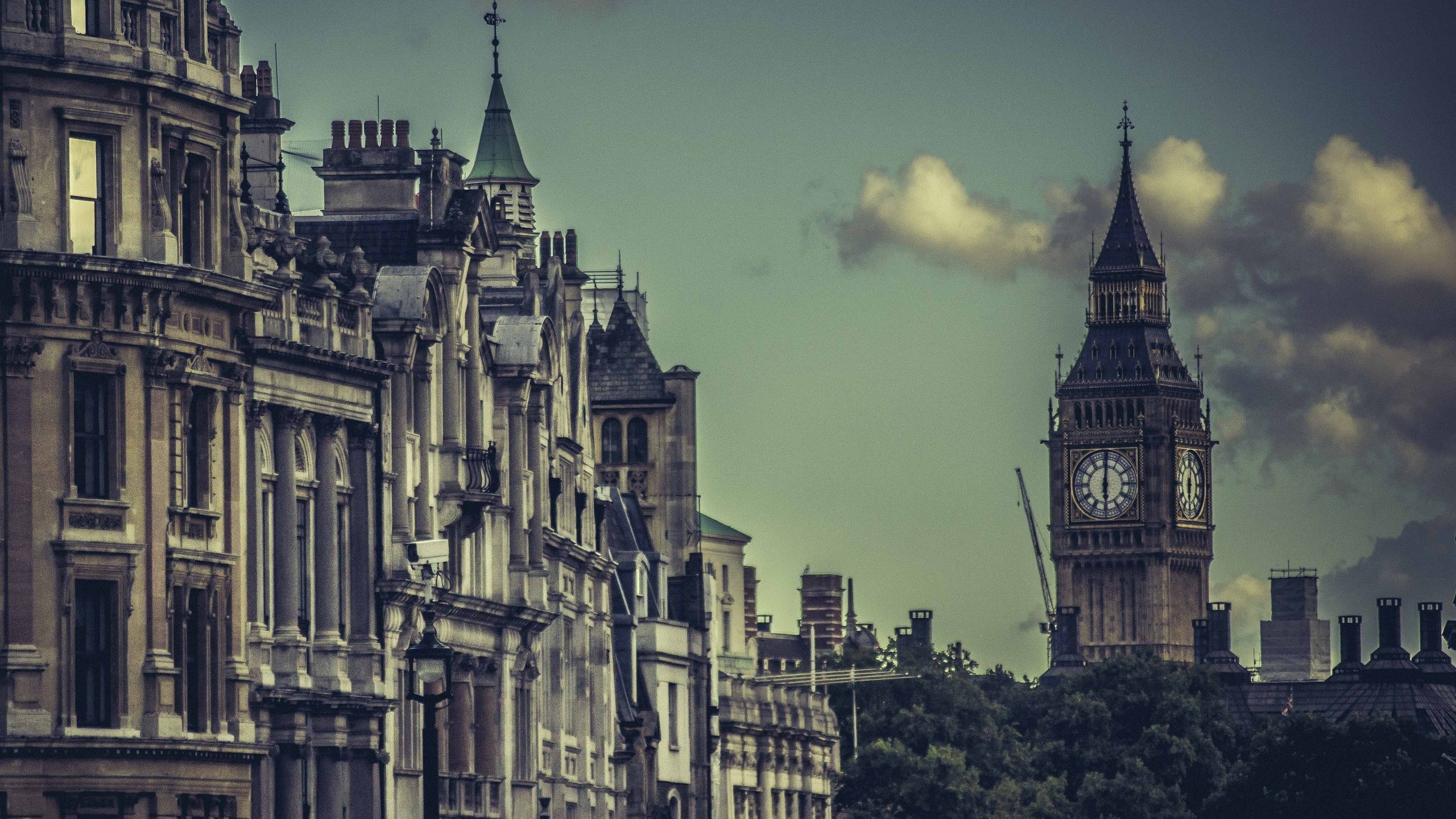 Обои Биг Бен, ориентир, метрополия, архитектура, облако в разрешении 2560x1440