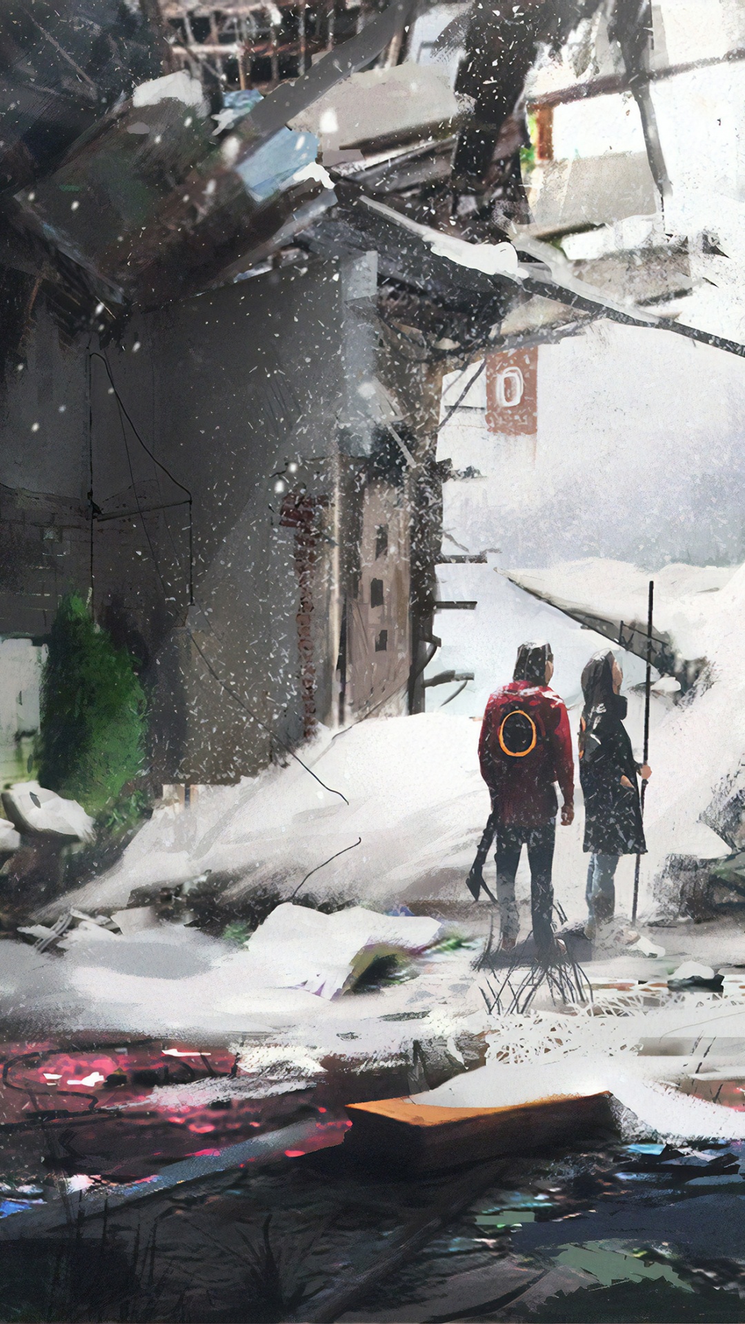 Обои цифровое искусство, произведение искусства, абстрактное искусство, концепт арт, арт в разрешении 1080x1920