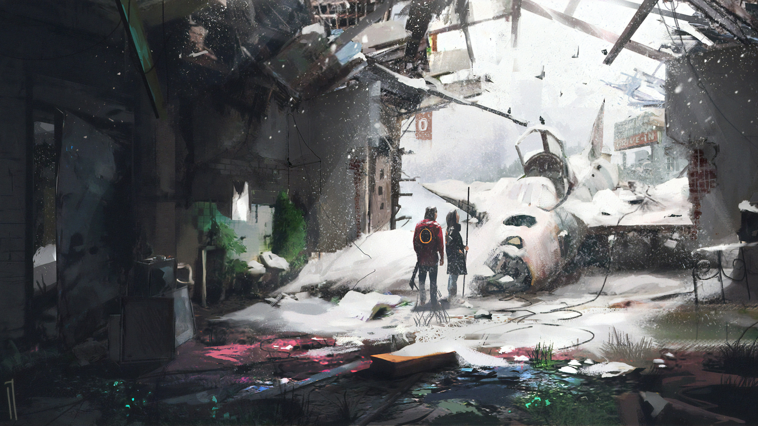 Обои цифровое искусство, произведение искусства, абстрактное искусство, концепт арт, арт в разрешении 2560x1440