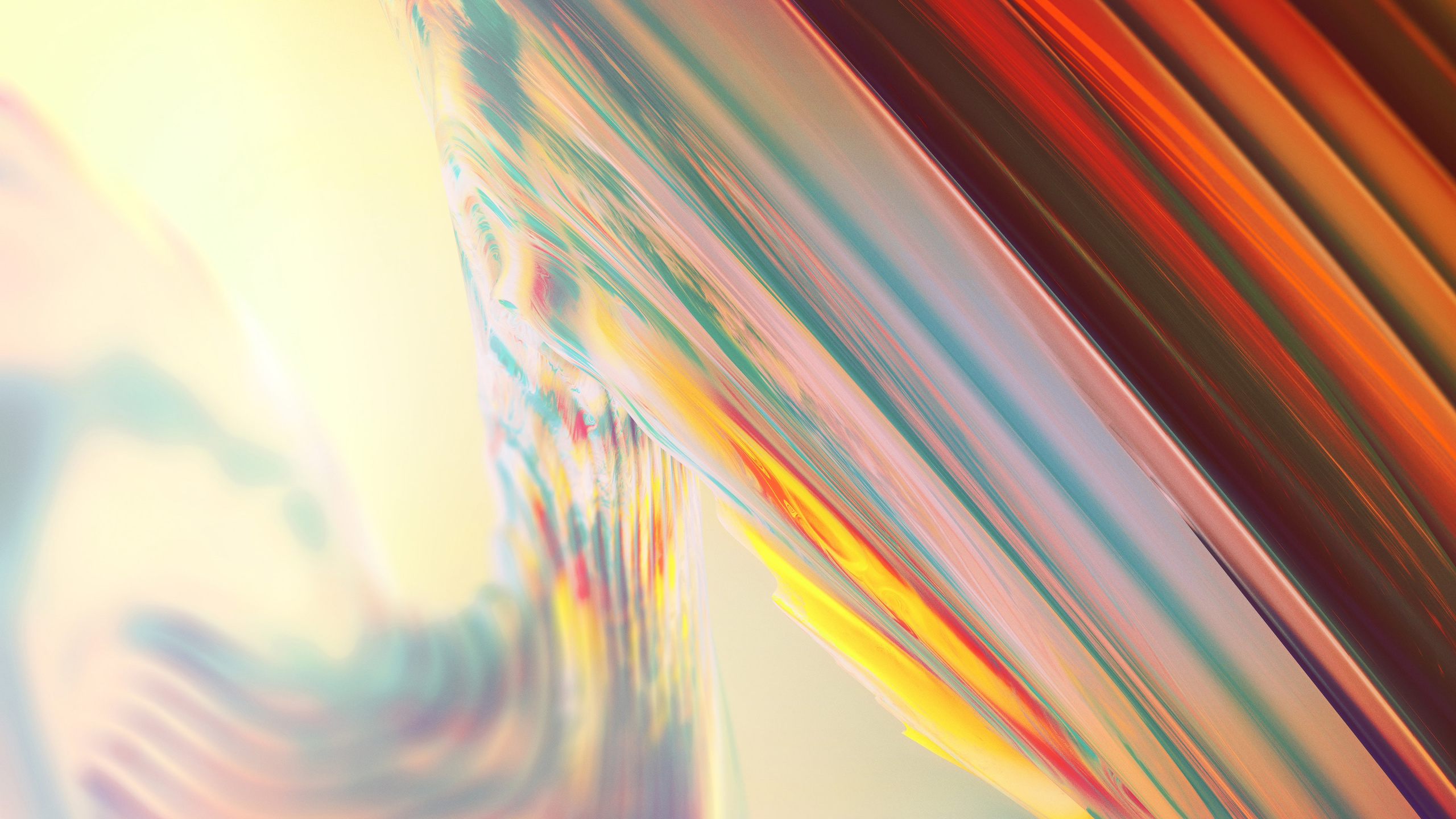 Обои Апельсин, линия, свет, желтый, крупный план в разрешении 2560x1440