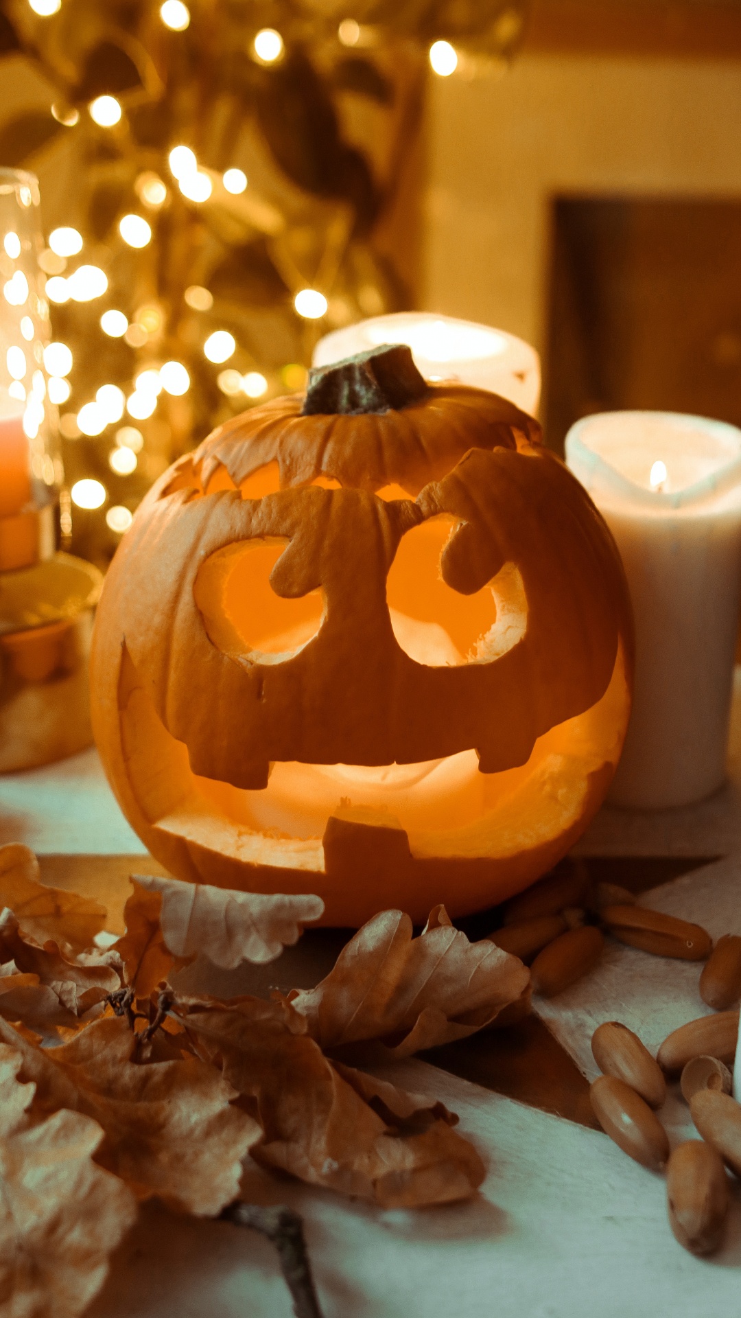 Обои костюм на Хэллоуин, костюм, тыква, вечеринка, Янтарь в разрешении 1080x1920