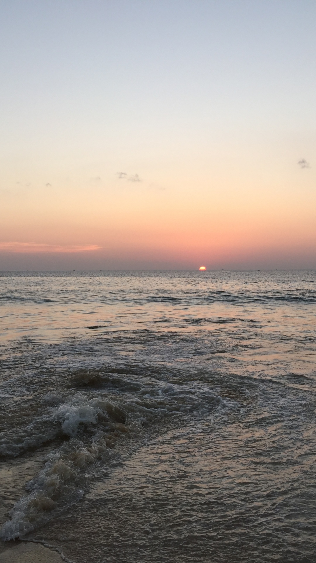 Обои море, жидкость, жидкий, атмосфера, сумрак в разрешении 1080x1920