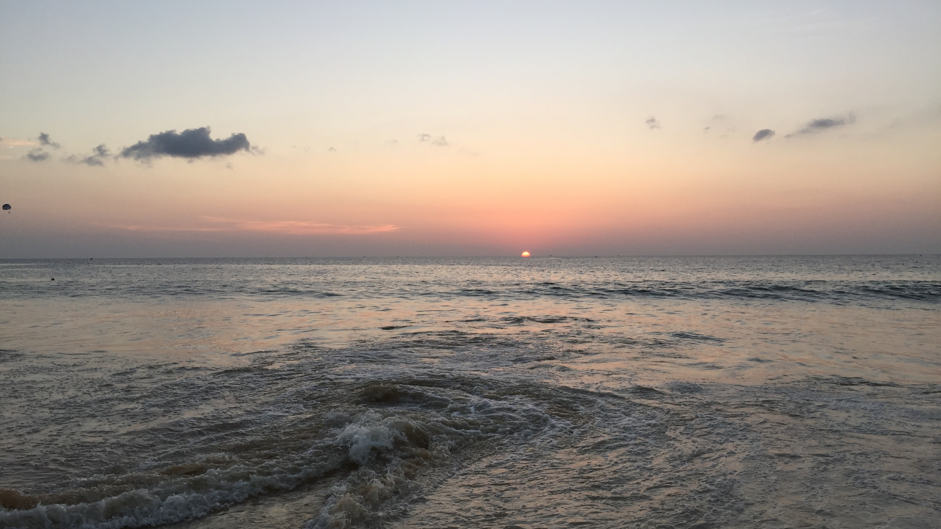 Обои море, жидкость, жидкий, атмосфера, сумрак в разрешении 1920x1080