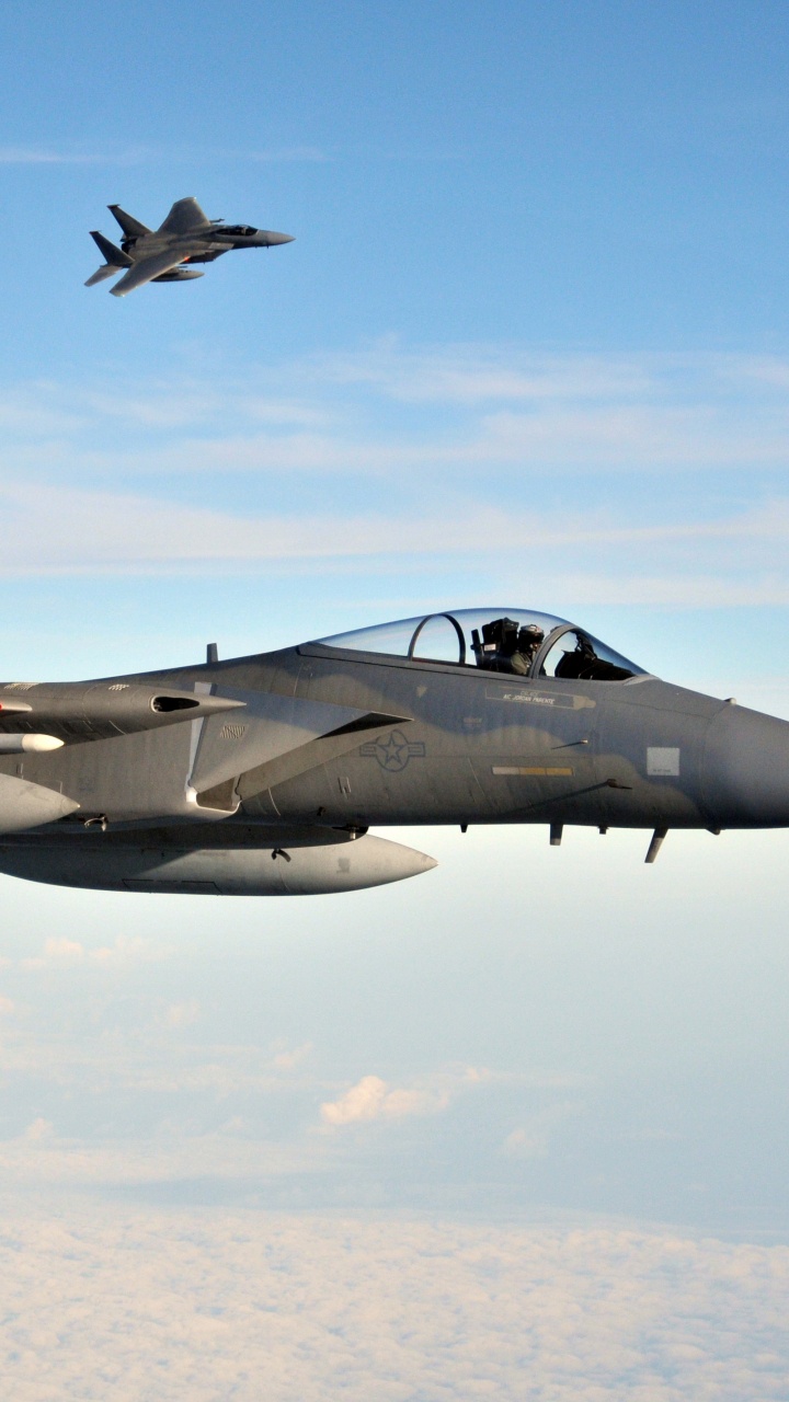 Обои ВВС США, воздушные силы, военный самолет, самолеты, самолет в разрешении 720x1280