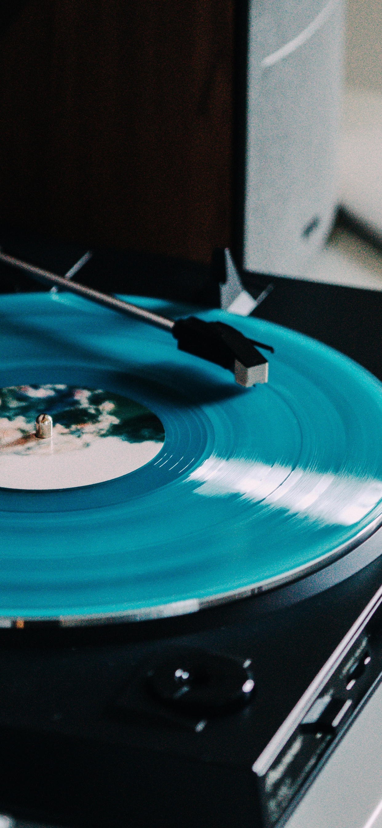 Обои граммофонная пластинка, фонограф, Тёрнтейблизм, электроника, грампластинка в разрешении 1242x2688