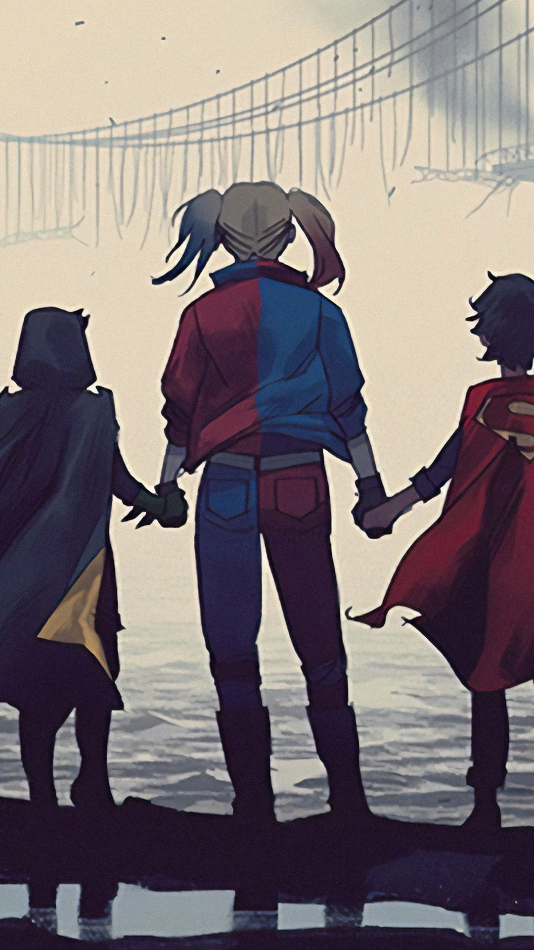 Обои DCeased, комиксы dc, комикс, комиксы, дружба в разрешении 1080x1920