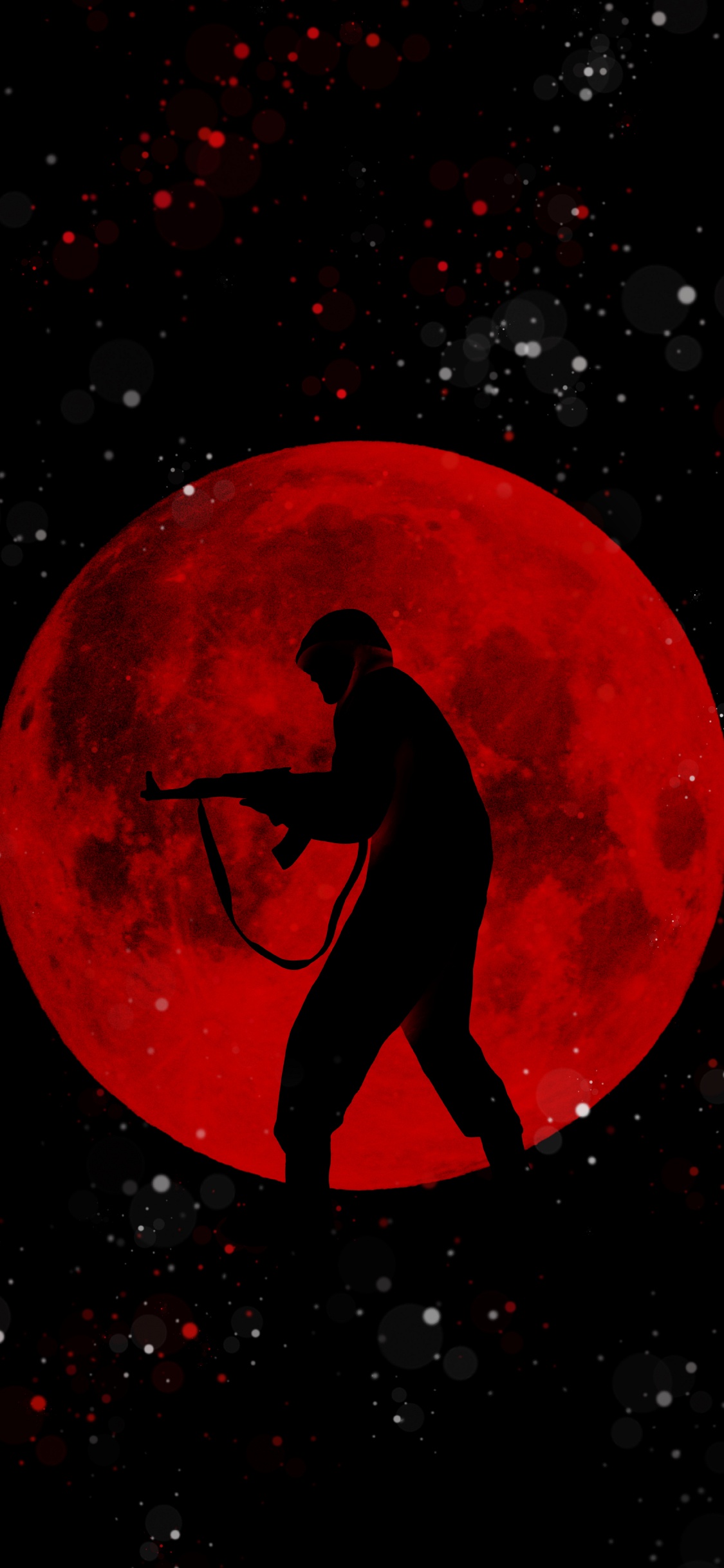 Обои луна, мир, Люди в природе, астрономический объект, арт в разрешении 1125x2436