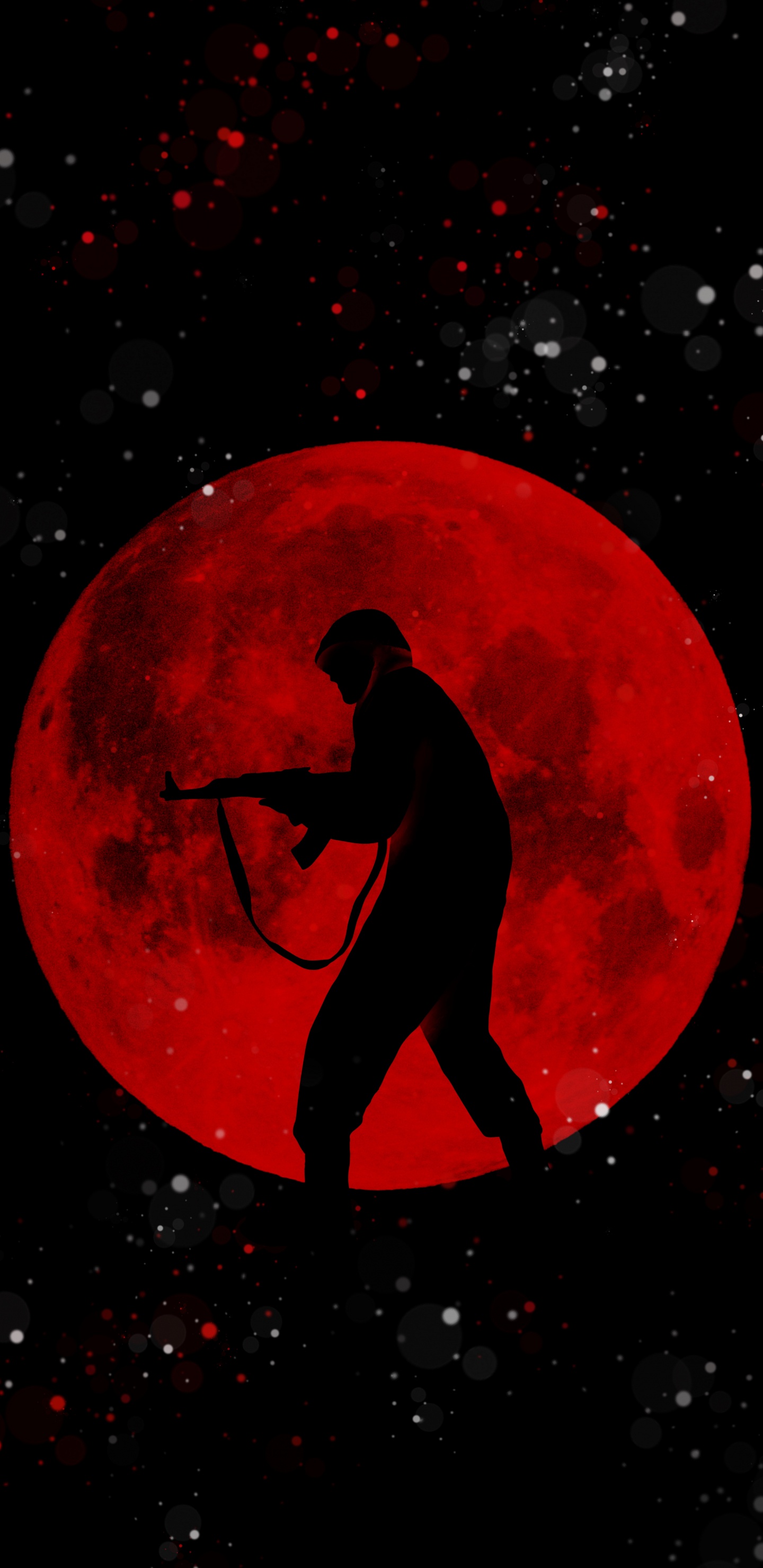 Обои луна, мир, Люди в природе, астрономический объект, арт в разрешении 1440x2960