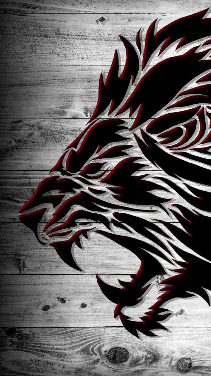 Обои визуальное искусство, голова, глаз, рев, рот в разрешении 720x1280