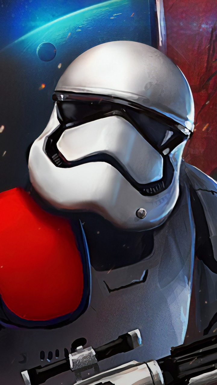 Обои штурмовик, звездные войны, шлем, Боба Фетт, космос в разрешении 720x1280