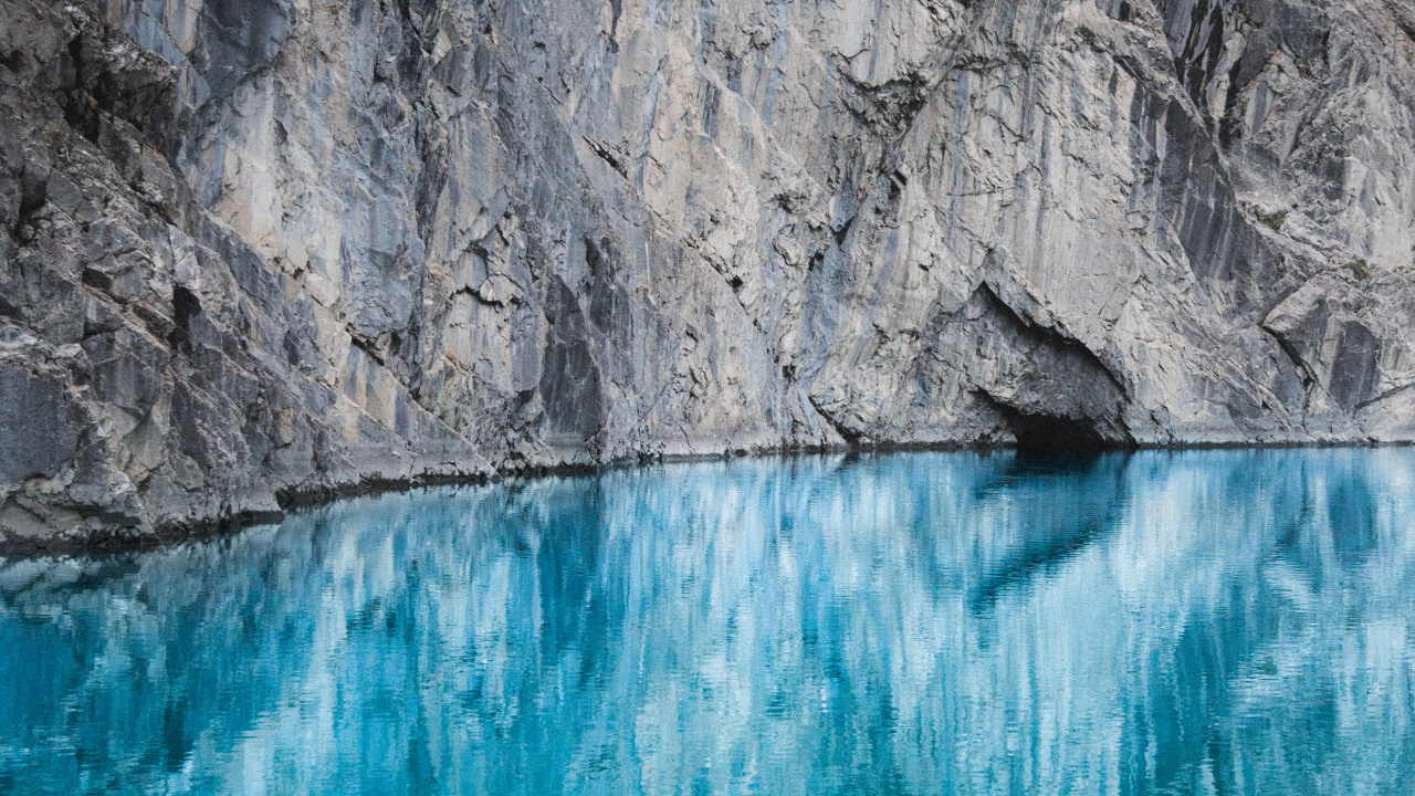 Обои морская пещера, море, лазурный, пейзаж, вода в разрешении 1280x720