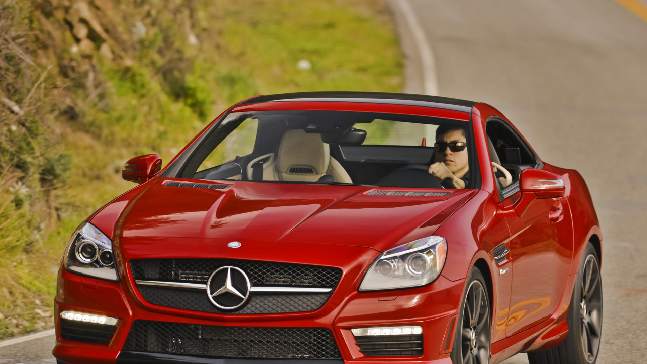 Обои авто, спорткар, Мерседес-Бенц Е-Класс, Кабриолет, Мерседес-Бенц слк 55 АМГ 2017 в разрешении 1280x720