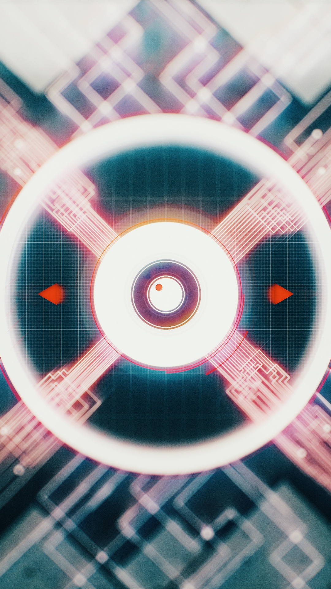 Обои цифровое искусство, арт, круг, технологии, графика в разрешении 1080x1920