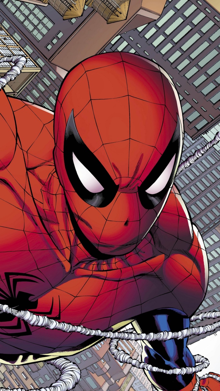 Обои человек паук комиксы marvel, человек-паук, комиксы marvel первые 80 лет, комиксы Марвел, комикс в разрешении 720x1280