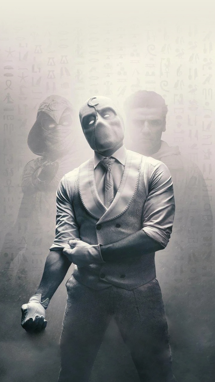 Обои постер лунного рыцаря, Рыцарь Луны, Студия Marvel, постер, marvel в разрешении 720x1280