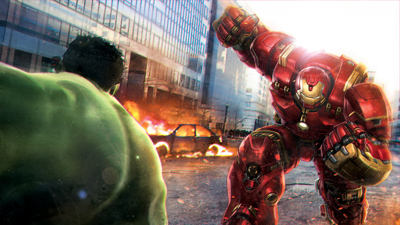 Обои Железный человек, Халк, мститель, компьютерная игра, Капитан Америка в разрешении 1280x720