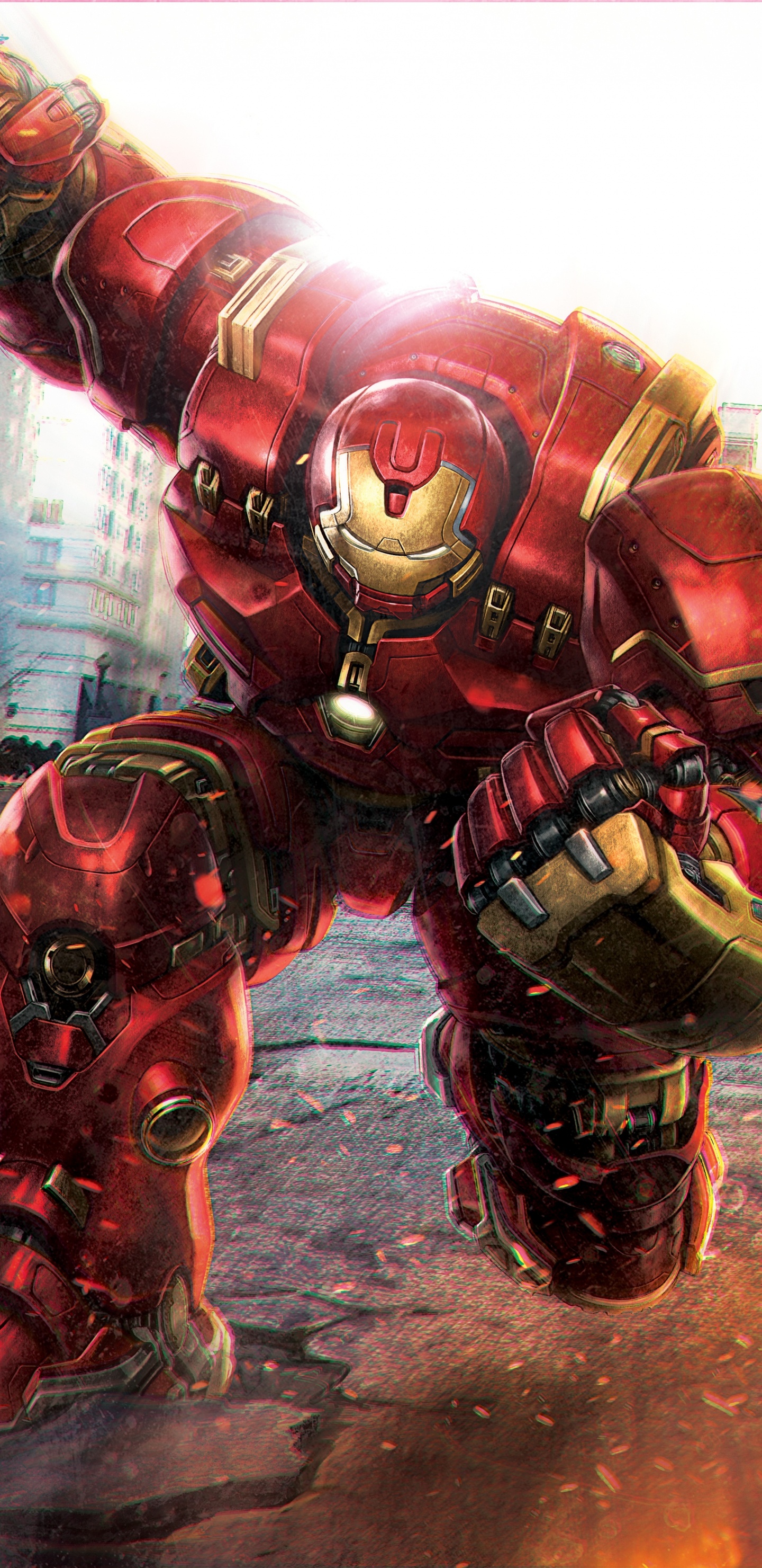Обои Железный человек, Халк, мститель, компьютерная игра, Капитан Америка в разрешении 1440x2960