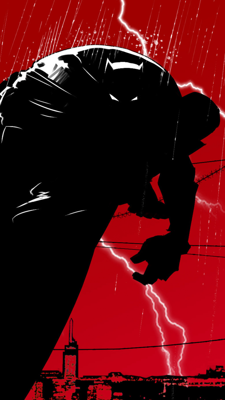 Обои темнота, Бэтмен, арт, супергерой, графический дизайн в разрешении 750x1334