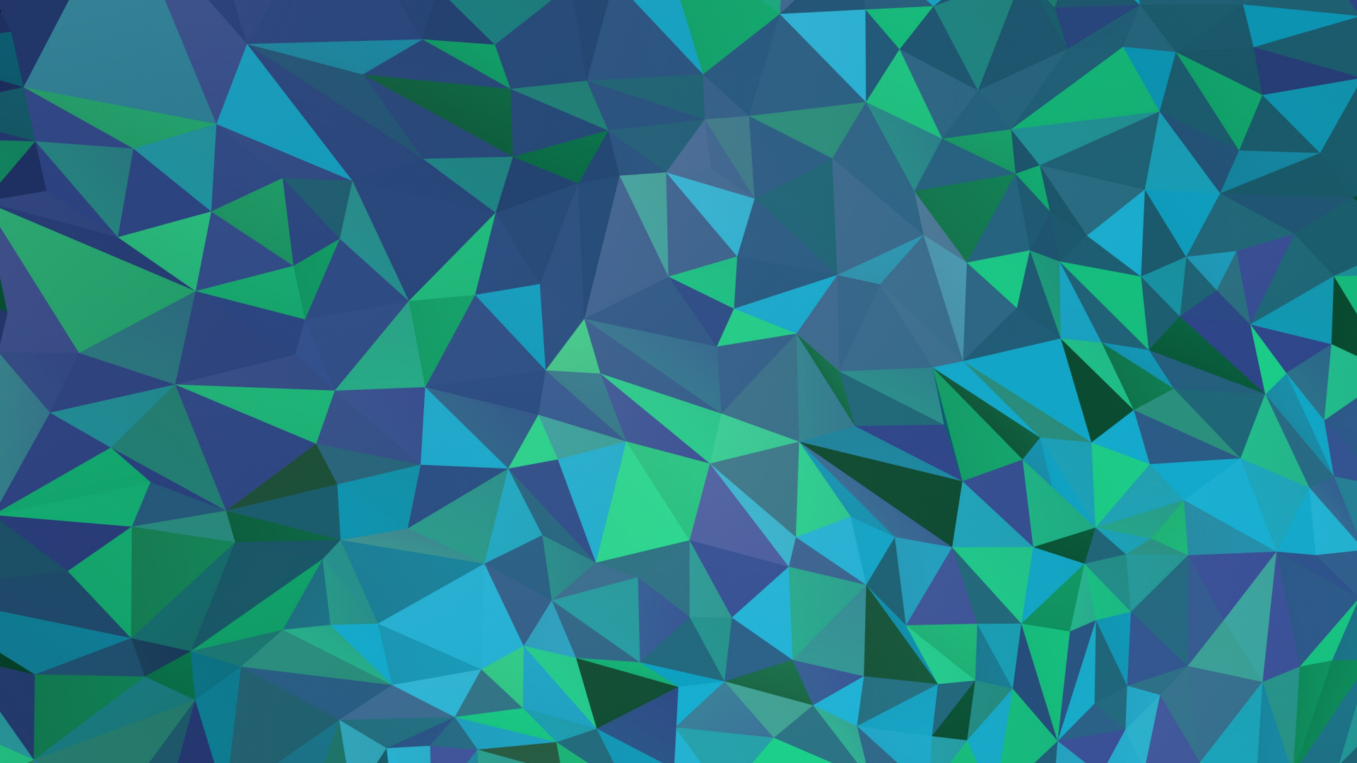 Обои полигон, Низкий поли, зеленый, узор, дизайн в разрешении 1920x1080