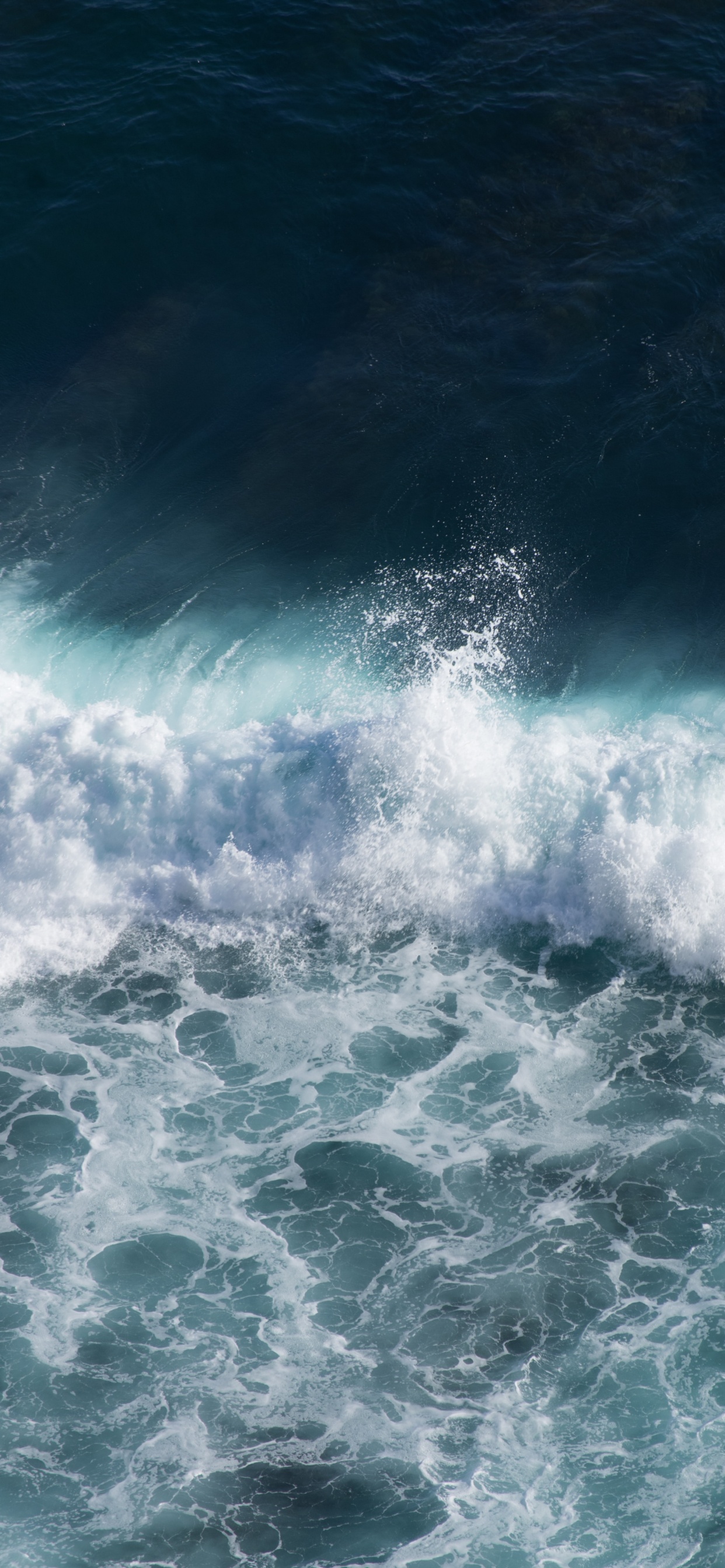 Обои океан, пляж, небо, море, берег в разрешении 1242x2688