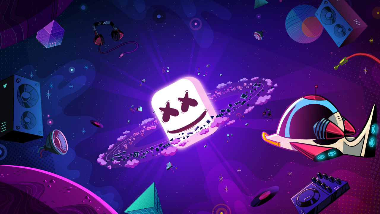 Обои муха, артист, арт, пурпур, графический дизайн в разрешении 1280x720