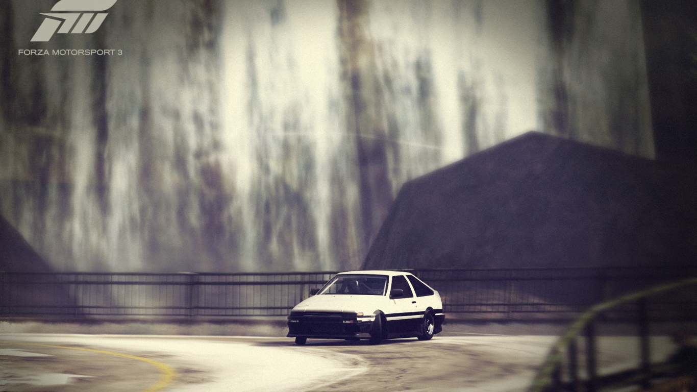 Обои дрифтинг, семейный автомобиль, дорога, автомобильный дизайн, моторный транспорт в разрешении 1366x768